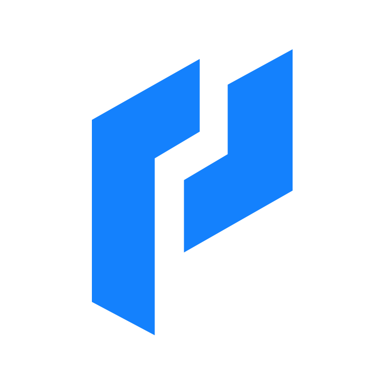 paskr brand mark in the single brand blue