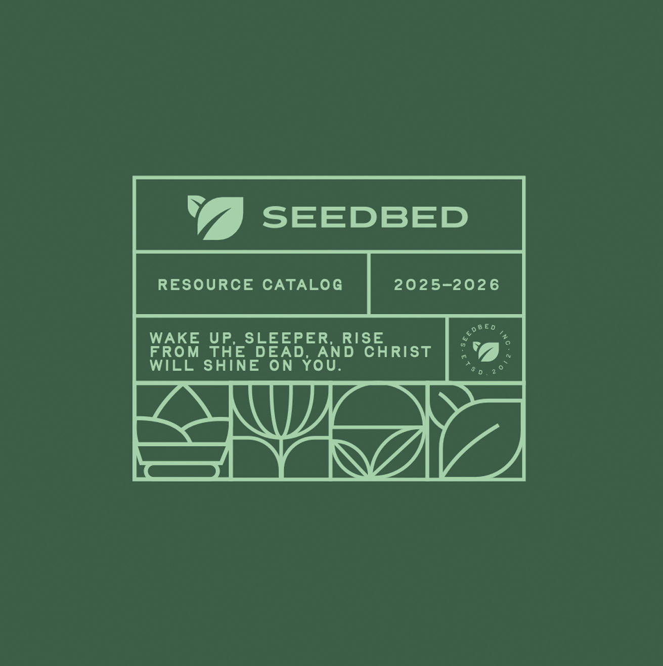 Seedbed catalog cover in the new identity